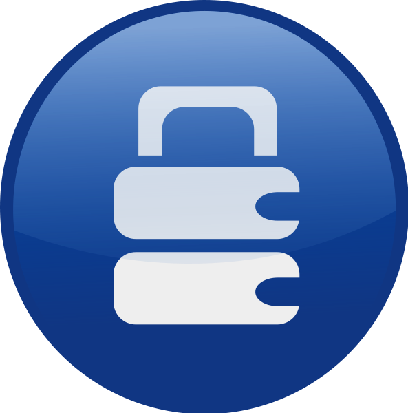 Locked-blue Png Images - Play Button Icon (593x600)