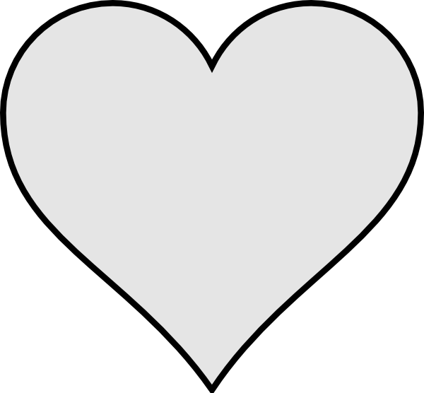 Clipart Heart Black Background Images Free Download - White Heart Icon Png (600x556)