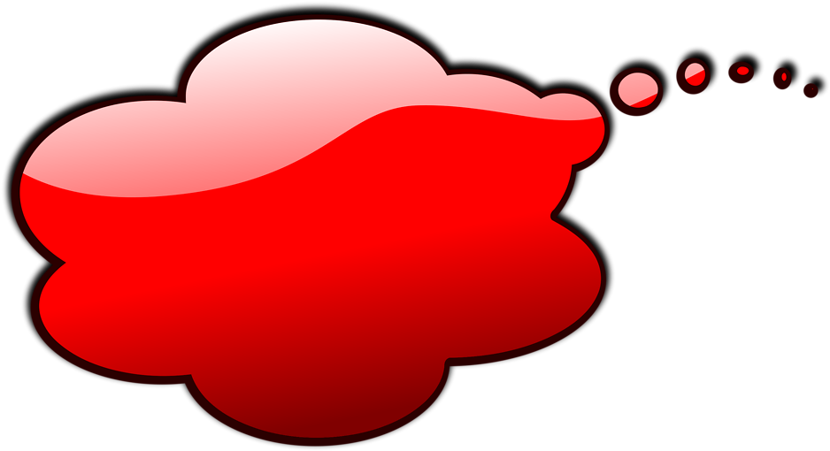Illustration Of An Red Cartoon Speech Bubble - Red Speech Bubble Png (958x706)
