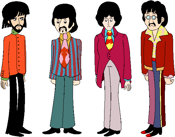 Rottennails By Hellarmy - Beatles Cartoon Transparent Background (627x498)