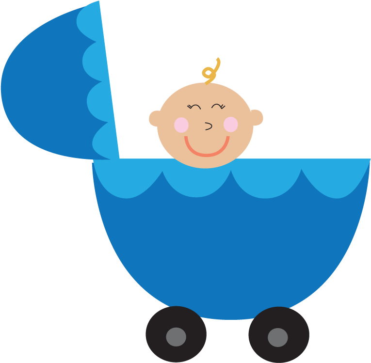 The Stroller Baby Png Clipart Png Images - Baby Clipart Png (654x641)