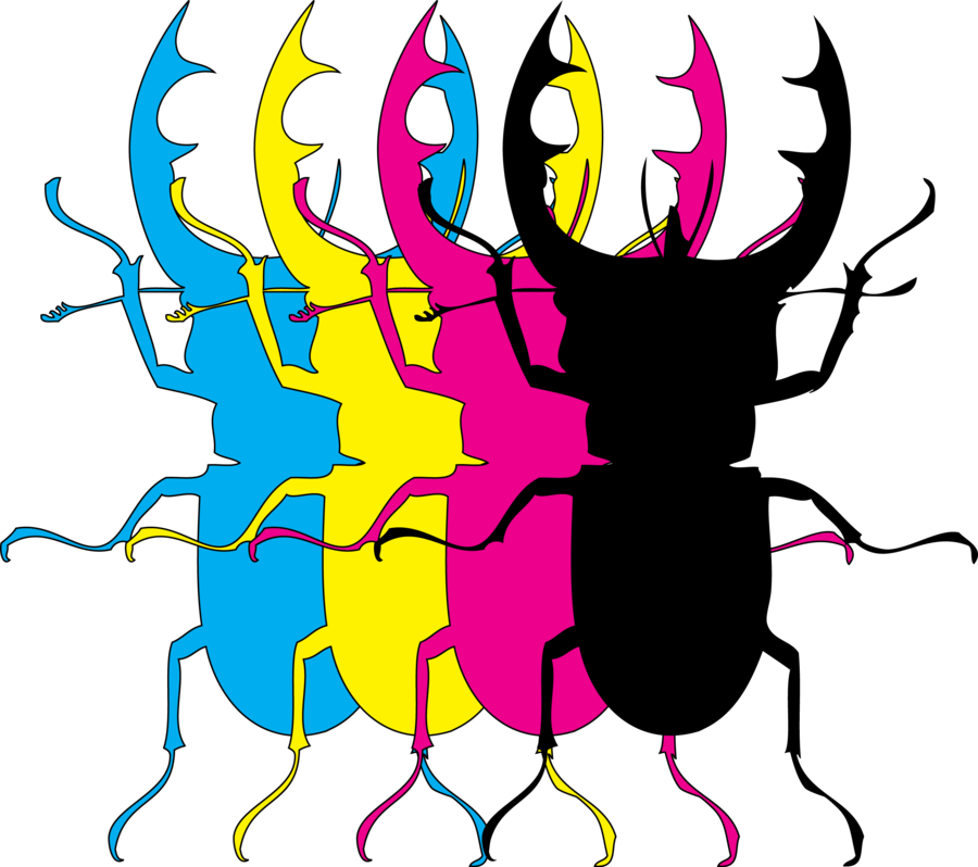 Cmyk Beatles 1 By Fallenonegraphics - The Beatles (900x798)