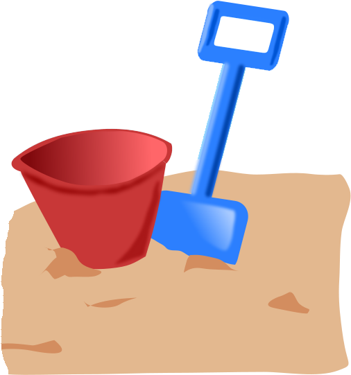 Attend A Field Trip - Cartoon Bucket And Spade (515x600)