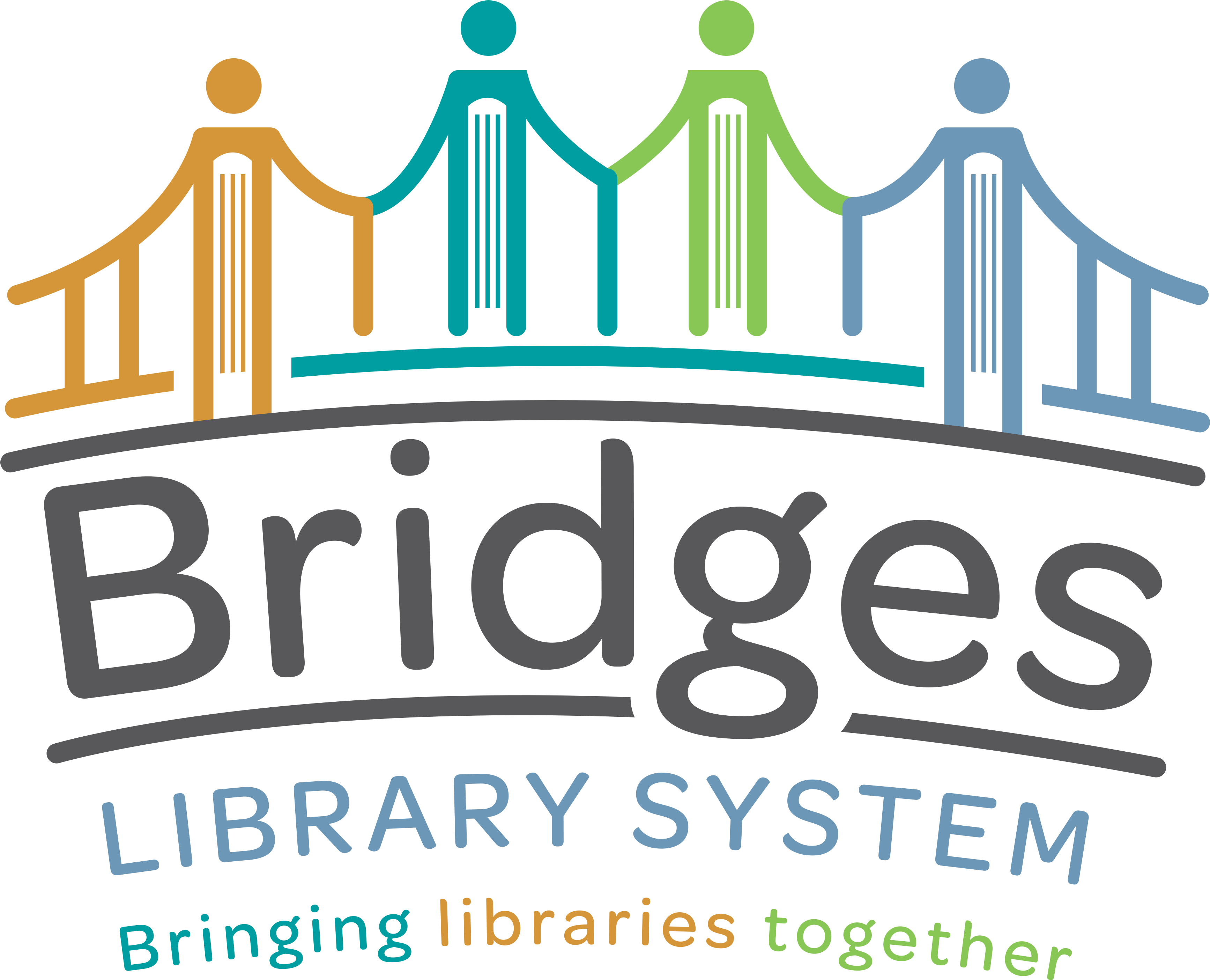 New Bridges Logo Selected - Bridges Library System Logo (3720x3026)
