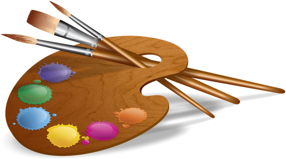 Art Attack In The Library - Palette (1000x816)