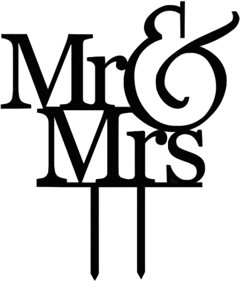 & Mrs - Mr&mrs Cake Toppers (600x600)