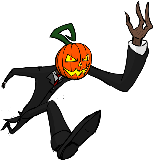 The Haunted Library By Flygonfan - Jack-o'-lantern (555x543)