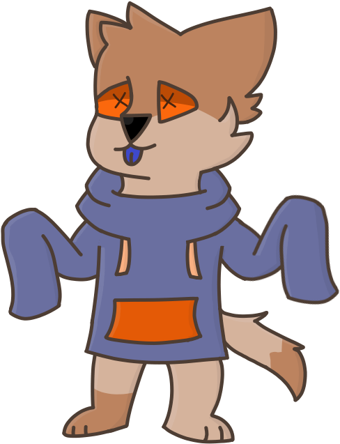 Oversized Sweatshirt By Lolipopsart - Cartoon (550x700)