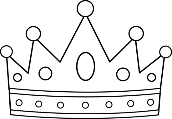 Crown Clip Art - Kings Crown Coloring Page (550x383)