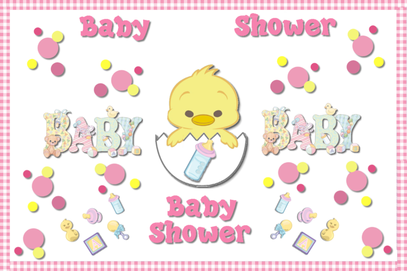 Invitaciones Para Baby Shower Niña Modernas Para Imprimir - Baby Shower (800x533)