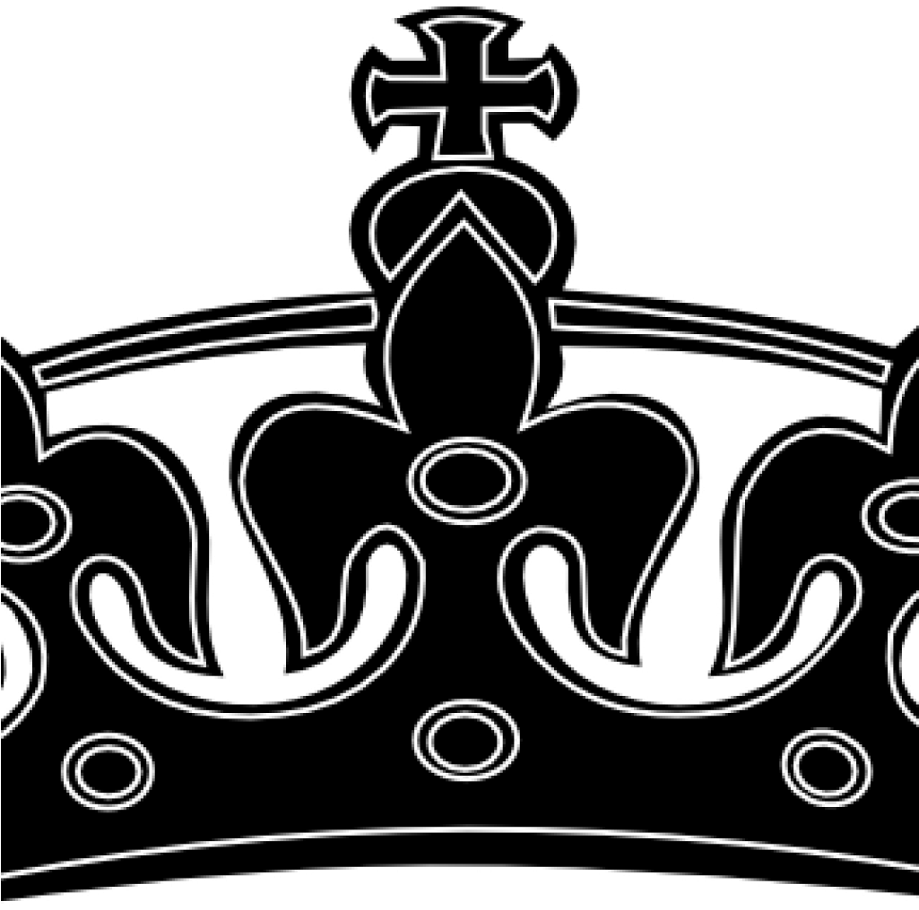 Crown Black And White Black White Crown Clip Art At - Long Hair Dont Care (1024x1024)