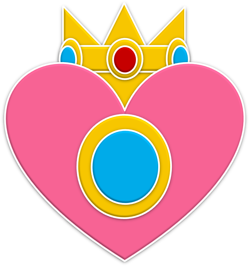 Peach Monarchs Emblem By Rafaelmartins - Princess Peach Crown Logo (824x885)