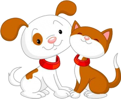 Full Quality Pictures - Cartoon Dog And Cat (400x400)