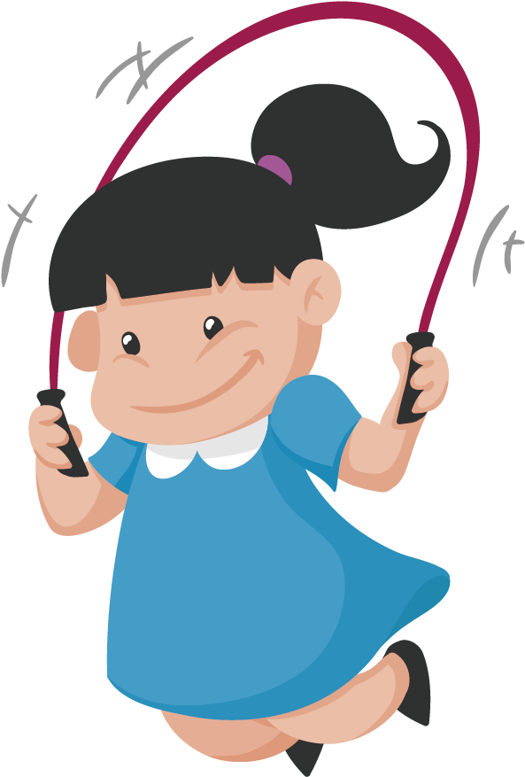 Euclidean Vector Skipping Rope Child - Child (1116x1164)