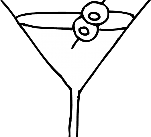 Cocktail Glass Clipart - Martini (640x480)