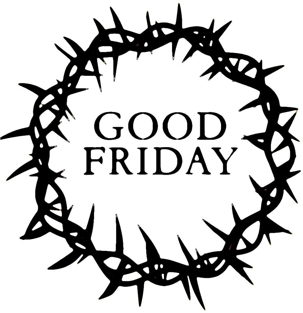 Good Friday Crown - Good Friday Images Black And White (994x1019)