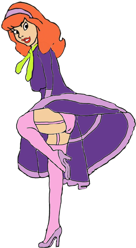 Daphne Blake's Skirt-blowing Pose By Darthraner83 - Cartoon (782x990)