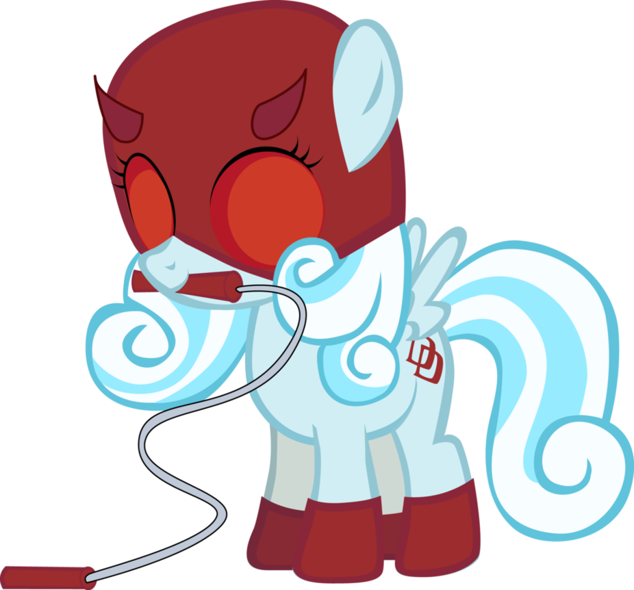Pipersack, Clothes, Costume, Cute, Daredevil, Jump - Mlp Snowdrop Oc (926x862)