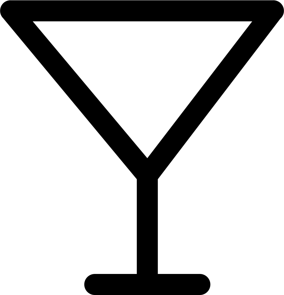 Cocktail Glass Outline Comments - Cocktail Glass Outline (946x981)