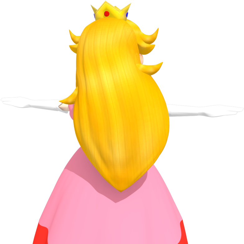 Princess - Princess Peach Long Hair (894x894)