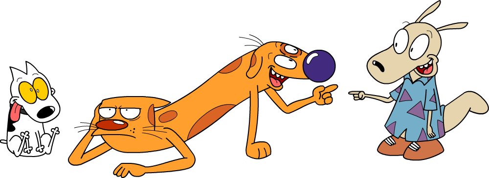 Catdog And Rocko - Rocko's Modern Life Catdog (1000x365)