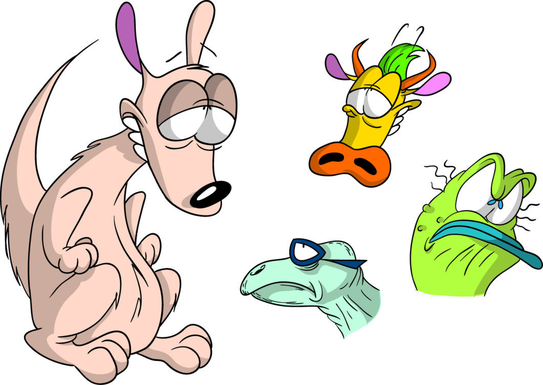 Funny Weird Rocko-ish Things By Lotusbandicoot - Rocko The Wallaby Deviantart (1062x753)