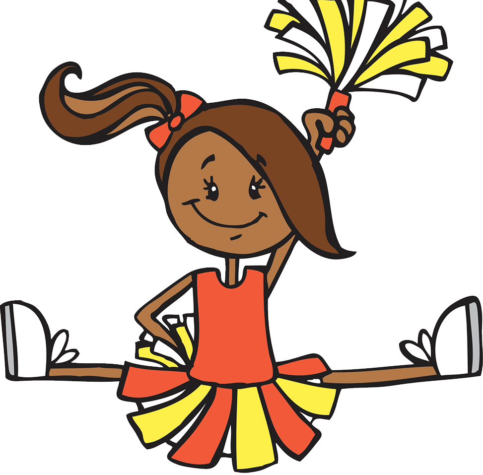 Cartoon Cheerleader Illustration - Cheerleader Cartoon (973x957)