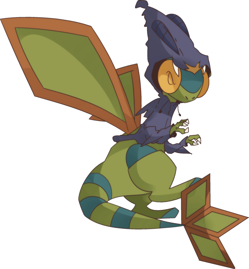 Shiny Flygon Flecko By Shawarmachine - Shiny Garchomp (800x864)