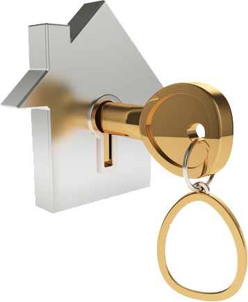 House Key Png - Casa Com Chave Icone (357x435)
