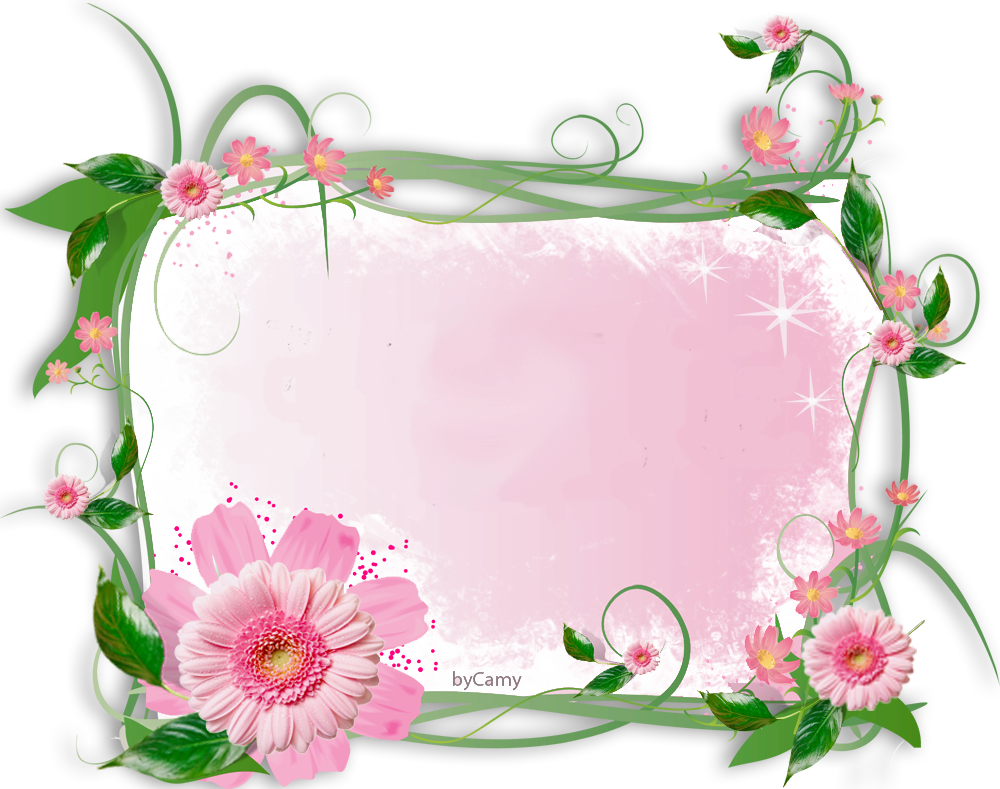 Flower Frame By Kmygraphic - Best Flower Photo Frame (1000x789)