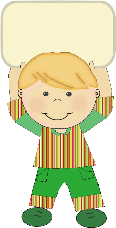 Clip Art - Niños Con Pancarta (557x787)