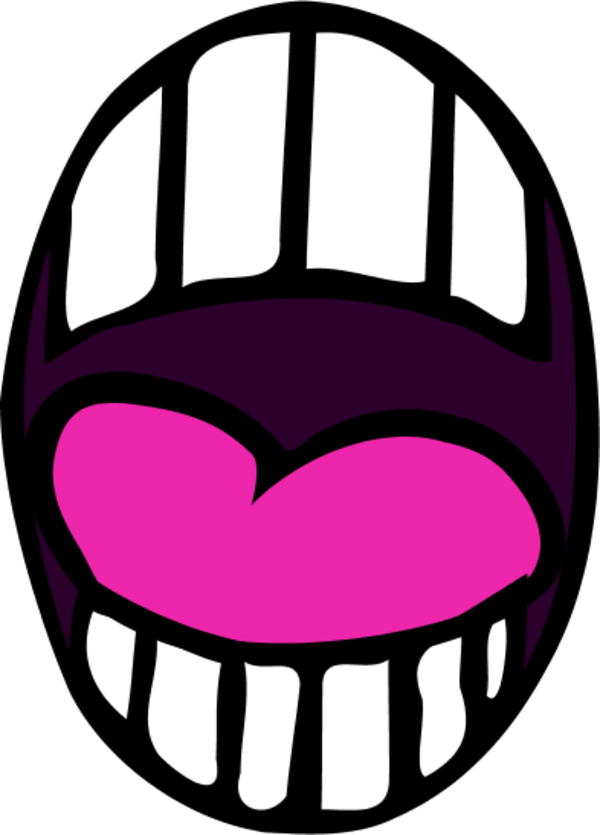 Open Mouth Clipart Illustration - Mouth Clip Art (600x835)