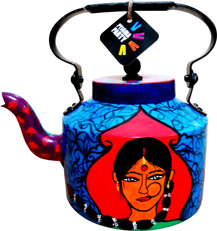 Intricate Detailing And Vibrant Colours Makes For A - Kettle (737x786)