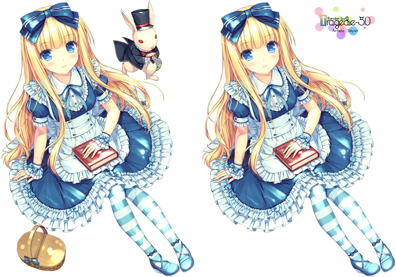Renders Alice In Wonderland Au Pays Des Merveilles - Alice In Wonderland Manga Render (1426x1000)