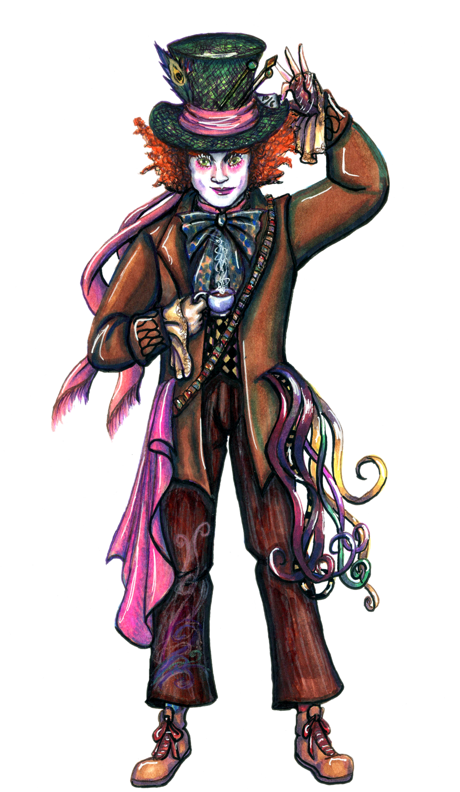 Mad Hatter By Ai-don - Mad Hatter Alice In Wonderland Character (900x1550)