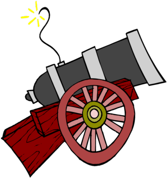 Cannon Clip Art Cliparts - Cannon Clip Art Png (350x364)