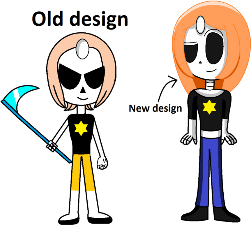 The Old And New Designs Of Crystal Reaper By Puccalover345 - Design (947x844)