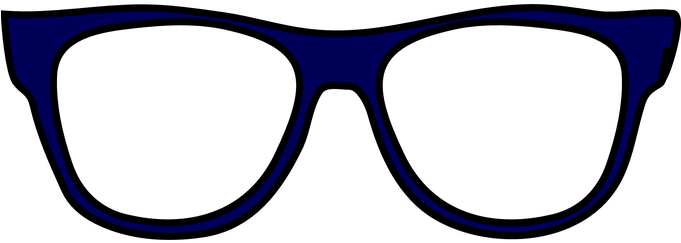 Glasses Spectacles Eyeglasses Geek Nerd Ne - Wayfarer Glasses (680x340)