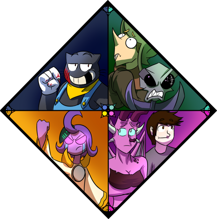 The Haunted Library Round 4 Peeps By Burdrehnar - Cartoon (890x898)