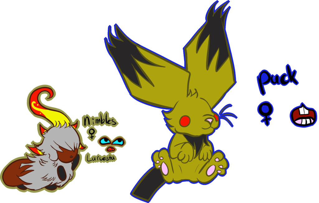 Nimbles And Puck By Ded Fire Dragon On Clipart Library - Library (1024x651)