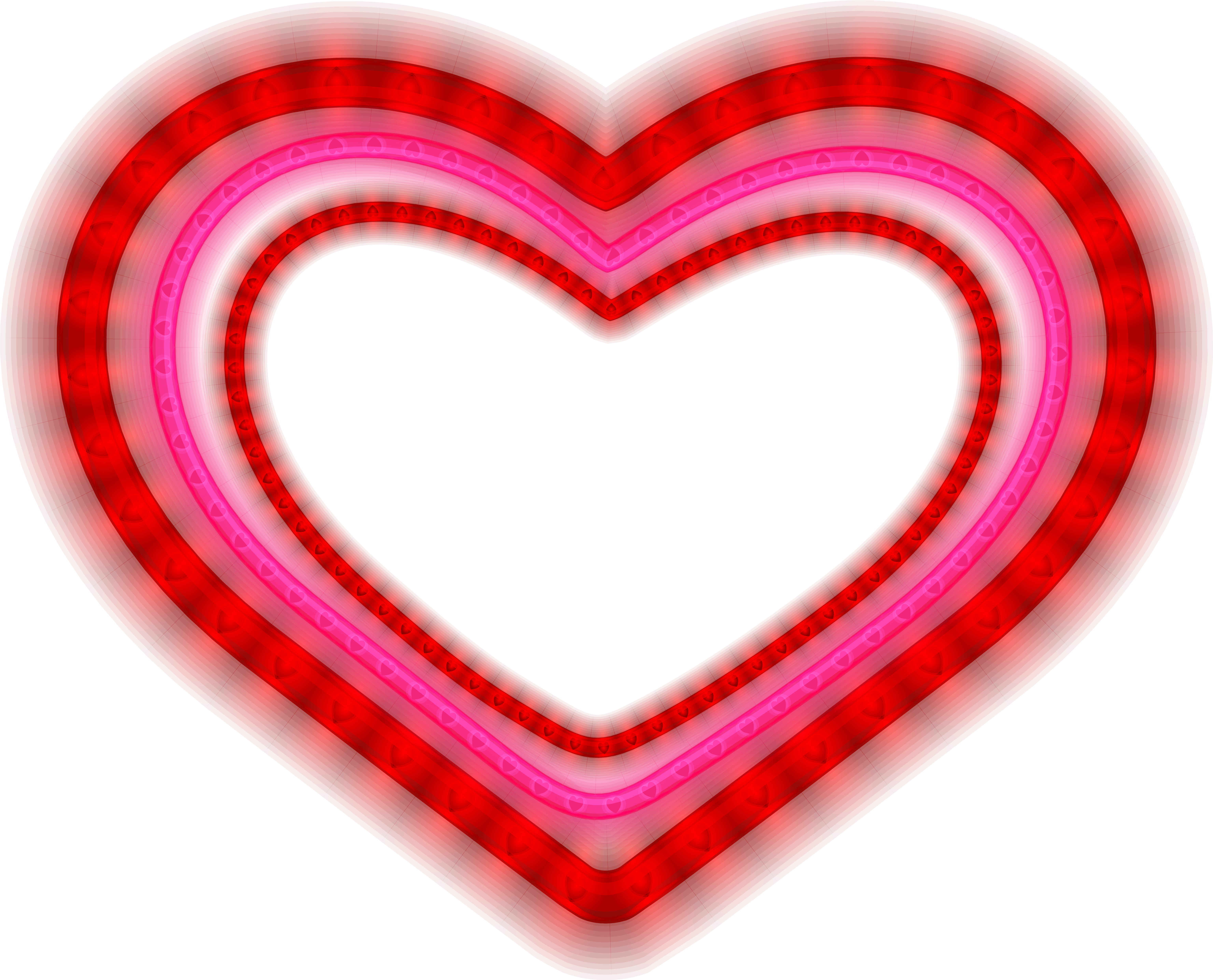 Clip Art - Shining Heart Png (6424x5191)
