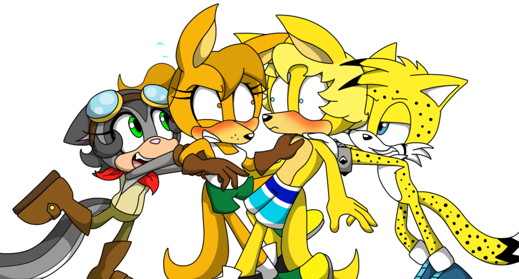 Clip Arts Related To - Sonic Fan Characters Kiss (1024x551)