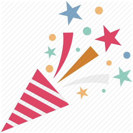 Confetti, Confetti Poppers, Party Popper, Streamers, - Logo Bayern Munchen 2018 (512x512)