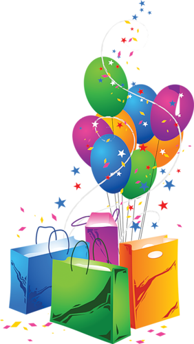 Birthdays - Gift Bags With Balloons (282x500)