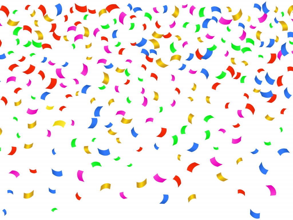 Download Beauteous Free Confetti Clipart - Download Beauteous Free Confetti Clipart (1024x768)