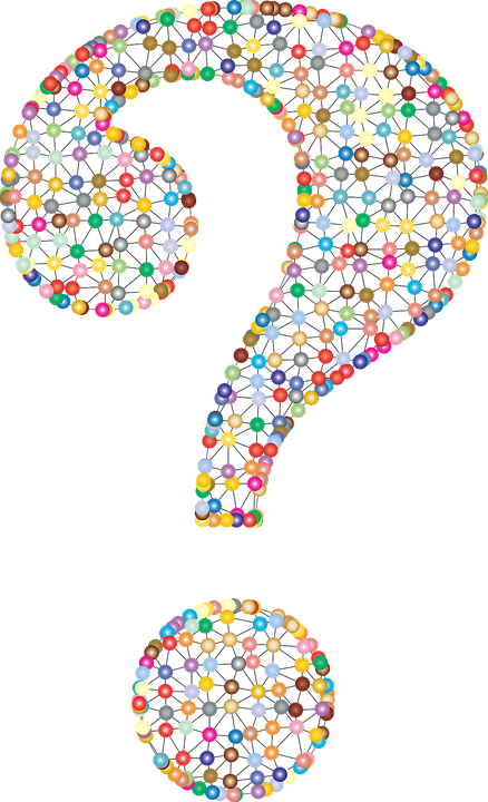 Confetti Cliparts 21, Buy Clip Art - Colorful Question Mark (438x720)