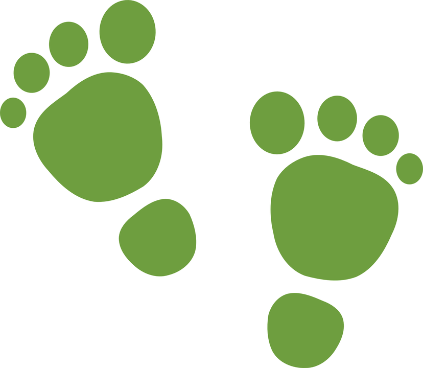 Green Feet Clip Art - Baby Feet Clip Art (828x720)