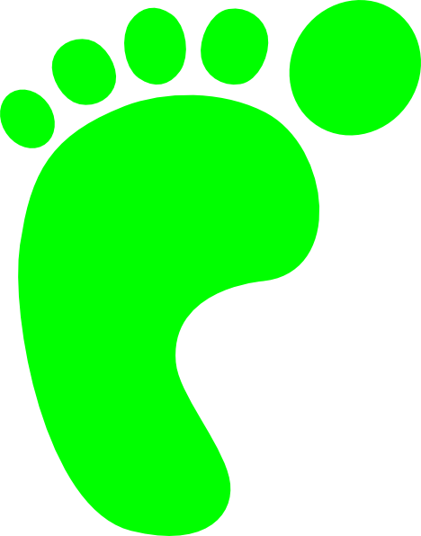 Baby Footprints Clip Art - First Time Grandma Journal (468x596)