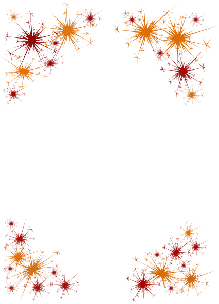 New Year Clipart Border - New Years Border Png (426x592)