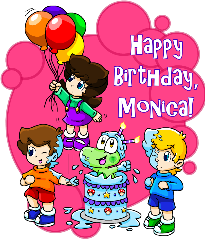 Happy Birthday, Monica By Babyabbiestar - Happy Birthday Monica (817x978)